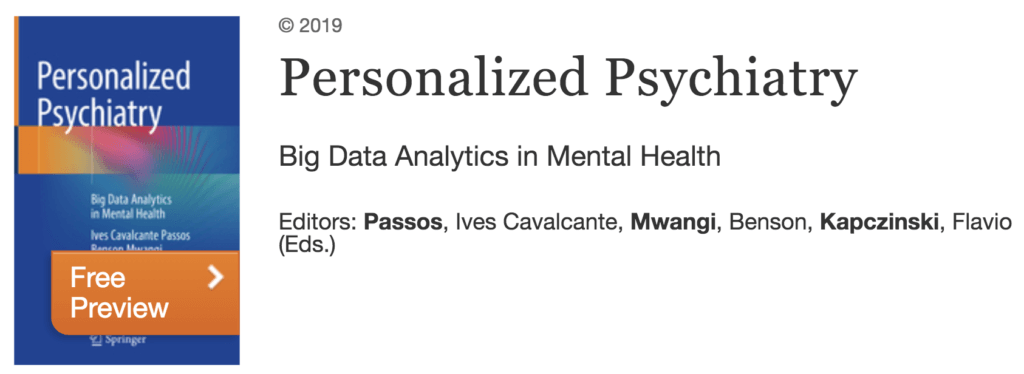 Book: Personalized Psychiatry